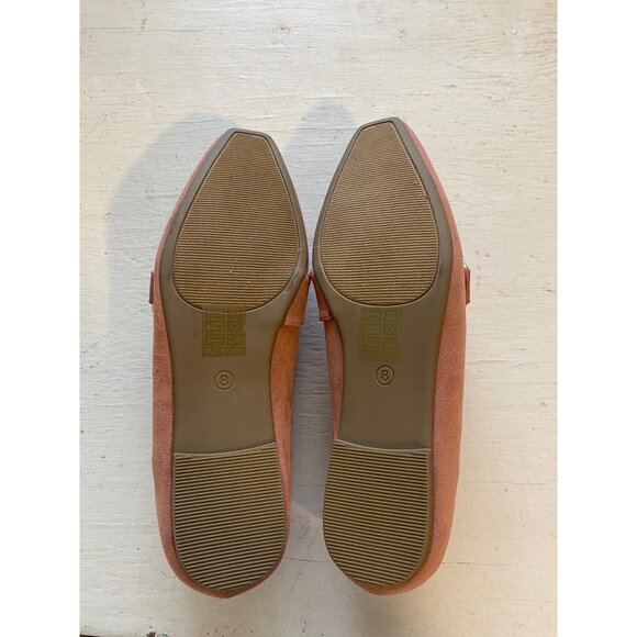 Journee Collection Loafers Women’s 8 Benntly Blush Square Toe Flats Faux Suede - Picture 6 of 10
